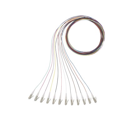 Kit de 12 Pigtails con Conector LC, Multimodo 50/125 OM4, 900um, de 1 