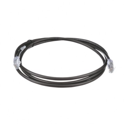 Cable de Parcheo UTP, Cat6A, 24 AWG, CM, Color Negro, 2.13 Metros (7 P