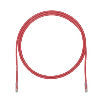 Cable de Parcheo UTP, Cat6A, 24 AWG, CM, Color Rojo, 2.13 Metros (7 Pi
