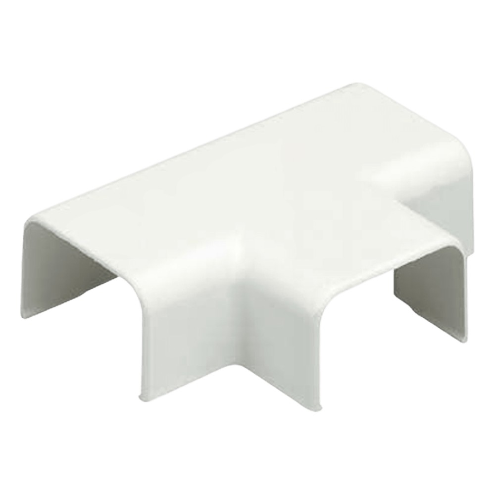 Accesorio en "T", para uso con canaleta LD10, material ABS, Color Blan