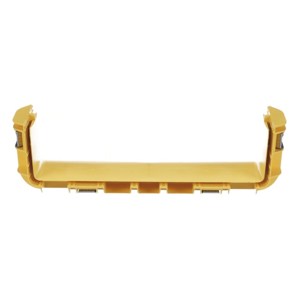 Union Recta "Cople", Para Canaleta FiberRunner™ 12X4, Color Amarillo