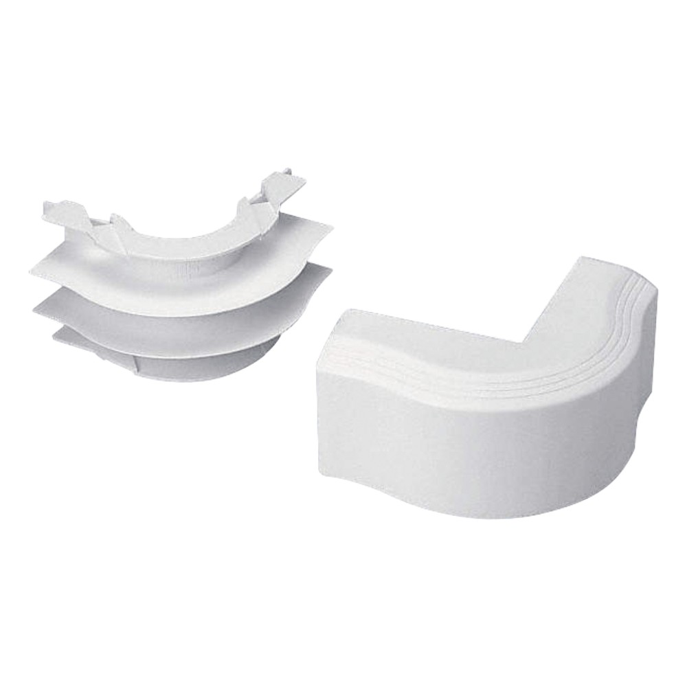 Esquinero exterior, para uso con canaleta T45, Material PVC Rígido, Co