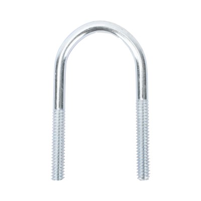 Abrazadera tipo U de 2 ", con acabado Electro Zinc, no incluye tuercas
