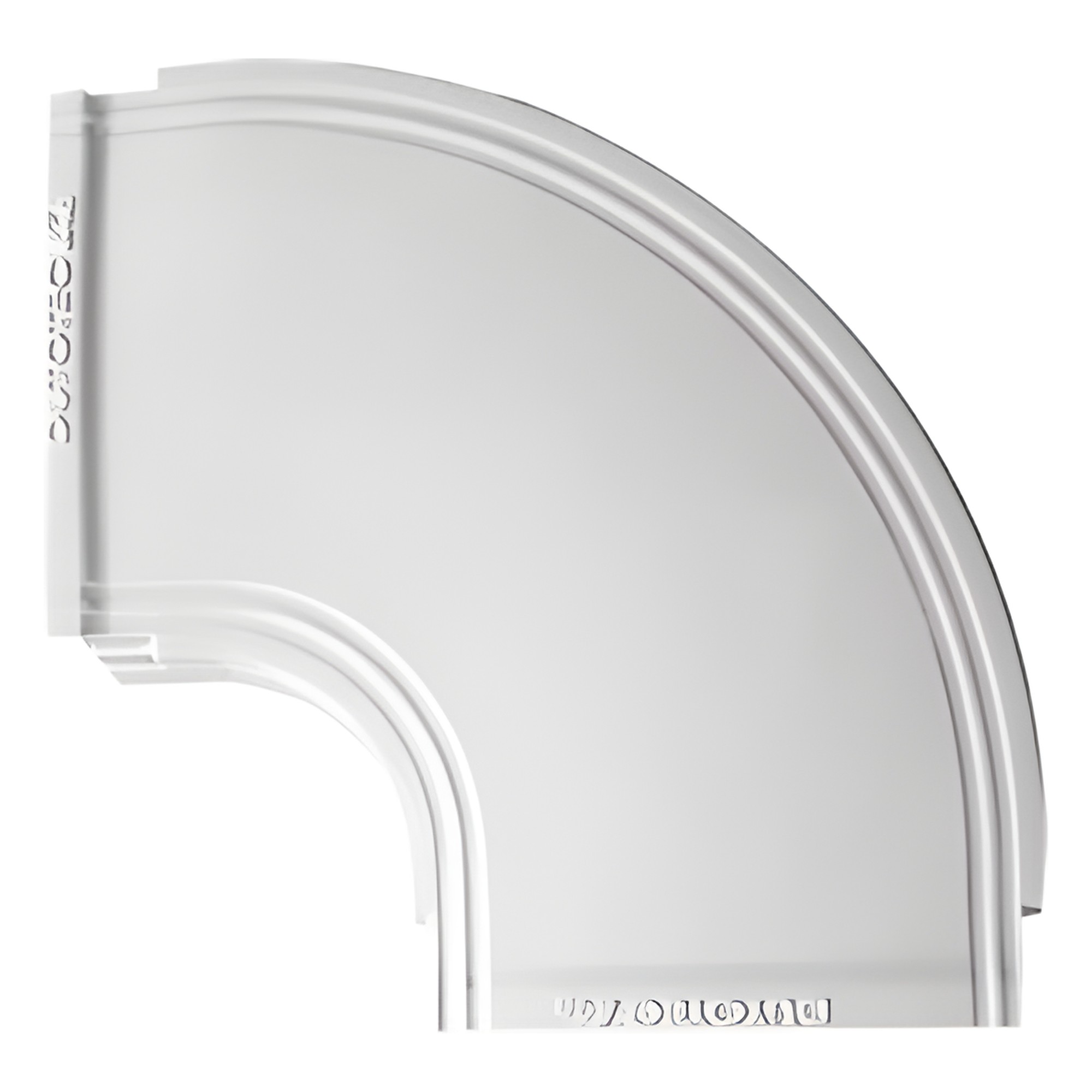 Curva horizontal color blanco para canaleta THR40