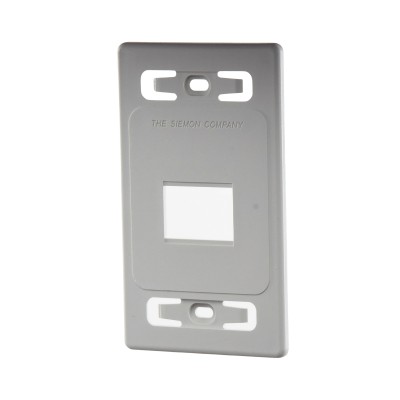 Placa de Pared Modular MAX, de 2 Salidas, Color Blanco