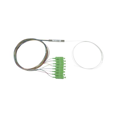 Splitter (Divisor Óptico) Tipo PLC, de 1x8, Conectores SC/APC de Salid