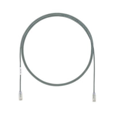 Cable de Parcheo TX6, UTP Cat6, Diámetro Reducido (28AWG), Color Gris,