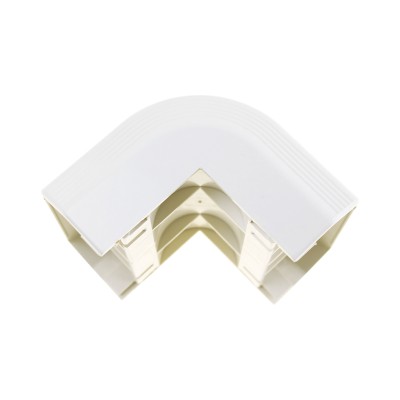 Esquinero exterior, para uso con canaleta T70, Material PVC Rígido, Co