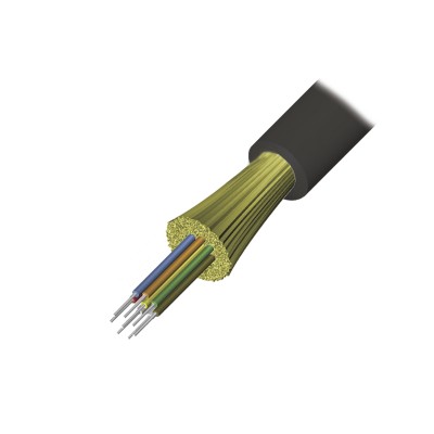 Cable de Fibra Óptica de 4 Hilos, Interior/Exterior, Loose Tube, No Co