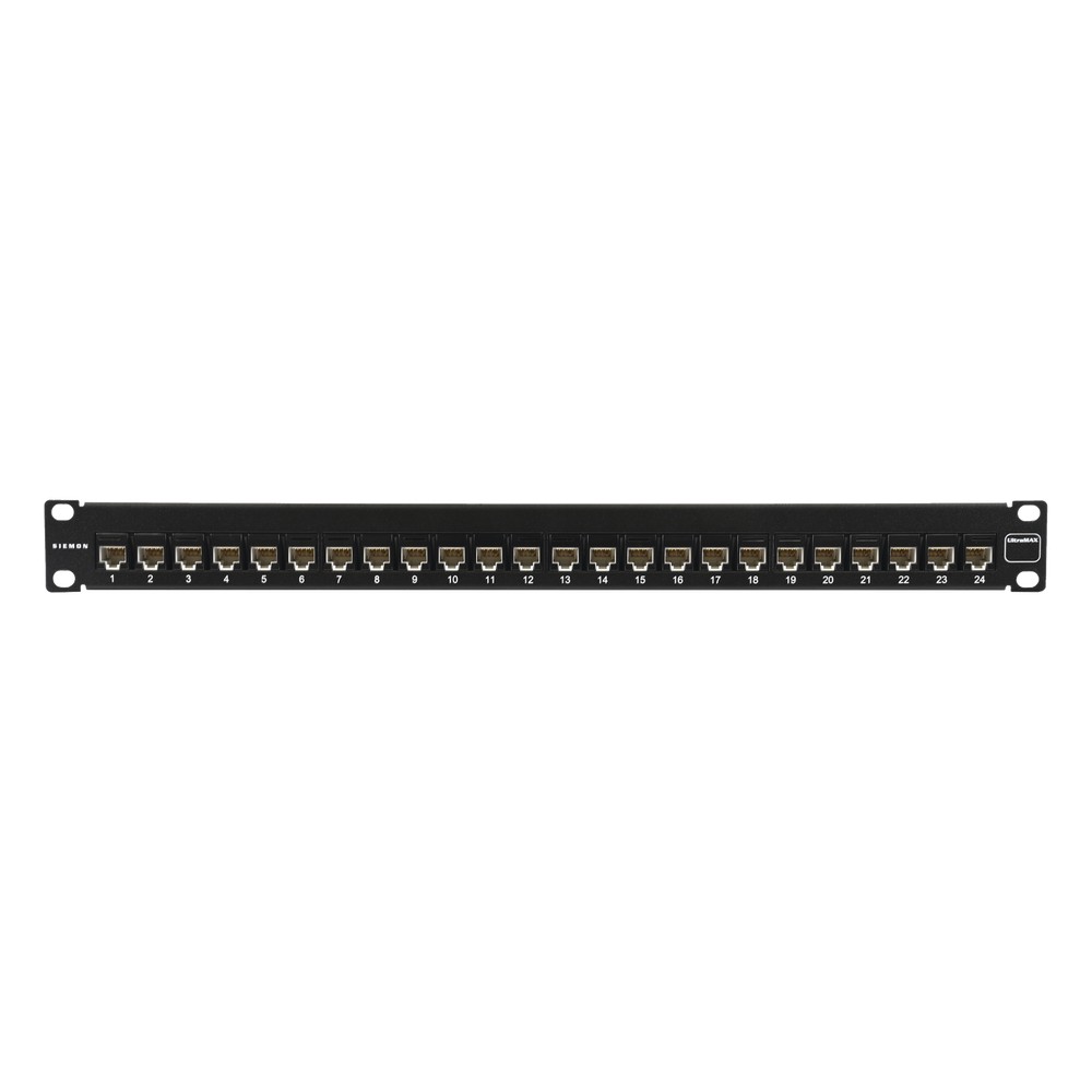 Patch Panel Ultramax. UTP, Precargado con Jacks Cat5e, 24 Puertos, Pla