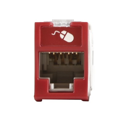 Jack Ultramax Cat6, UTP, Montaje Híbrido en Placa de Pared (Plano y An