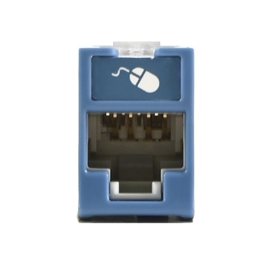 Jack UltraMAX Cat6, UTP, Montaje Híbrido en Placa de Pared (Plano y An