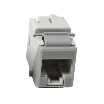 Jack Ultramax Cat6, UTP, Tipo Keystone, Color Gris, Punch Down