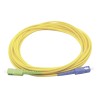 Jumper de Fibra Óptica Monomodo SC/UPC-SC/APC Simplex, Color Amarillo 