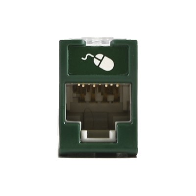 Jack UltraMAX Cat5e, UTP, Montaje Híbrido en Placa de Pared (Plano y A
