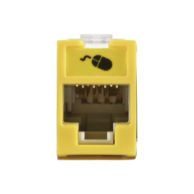 Jack Ultramax Cat5e, UTP, Montaje Híbrido en Placa de Pared (Plano y A
