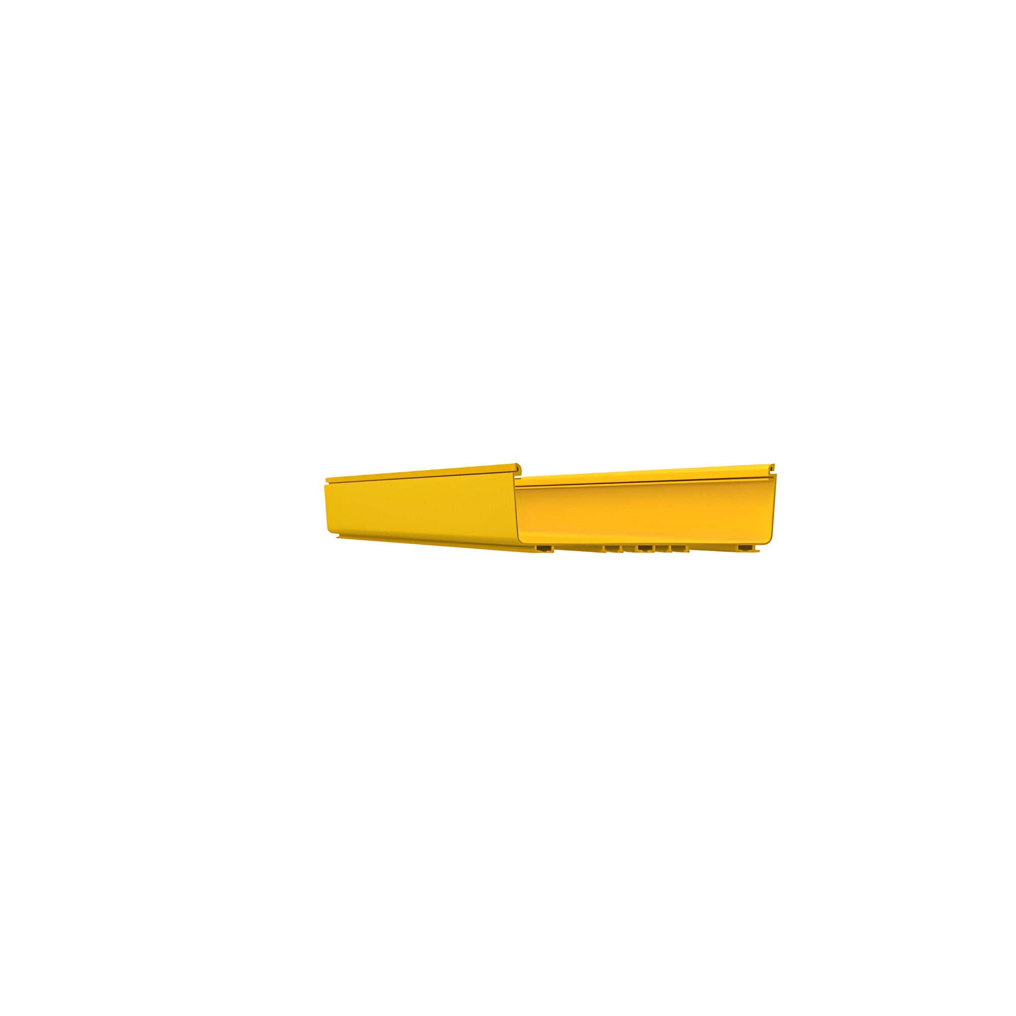 Canaleta FiberRunner™ 12X4, de PVC Rígido, Color Amarillo, 3 m. de Lar