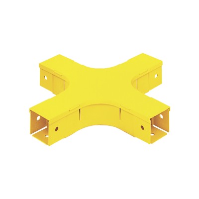 Accesorio de 4 Vías Horizontal, Con Ángulos a 90º, Para Canaletas Fibe
