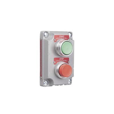 Cubierta para Estación de Control con 2 Botones Pulsadores de Arranque
