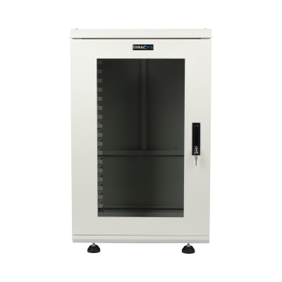 Gabinete Rackeable / 18 Unidades / 19 Pulgadas / Puerta de Cristal / C