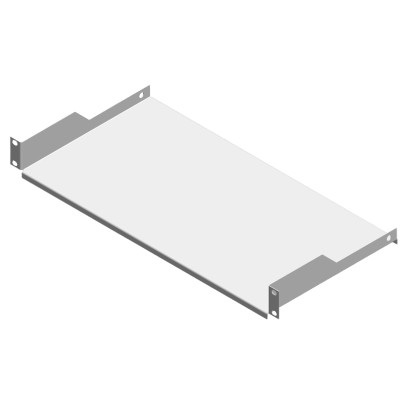 Charola para Rack Blanca de 19" de 2 postes, 23 cm de Profundidad, 1 U