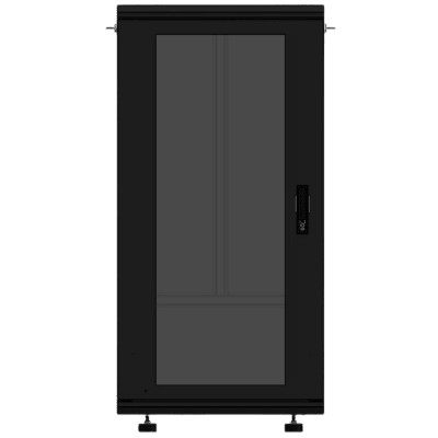 Gabinete Rackeable 19 Pulgadas / 24 Unidades / Piso / Puerta de Crista
