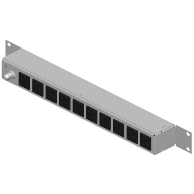 PDU Horizontal / 10 Contactos NEMA 5-15R / Rack 19 in 1UR / 120Vca 15A