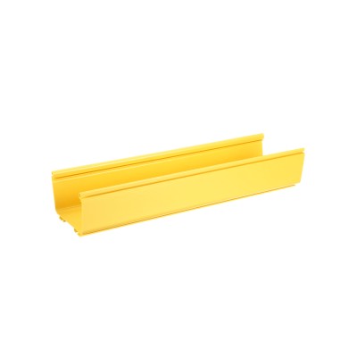 Canaleta FiberRunner™ 6X4, de PVC Rígido, Color Amarillo, 3 m de Largo