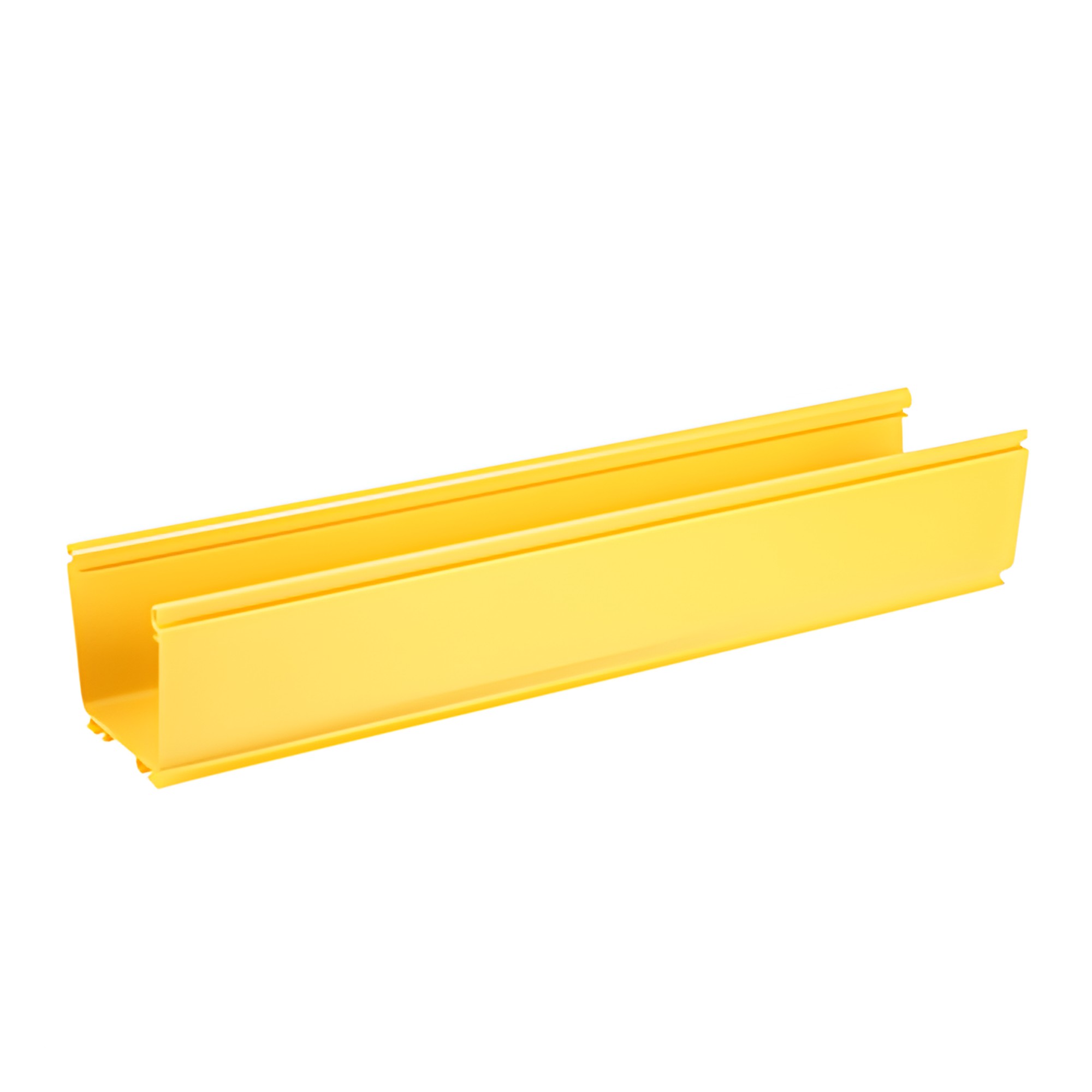 Canaleta FiberRunner™ 4X4, de PVC Rígido, Color Amarillo, 3 m de Largo