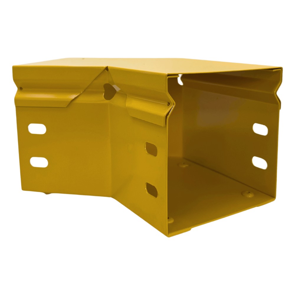 CHFIBER CURVA HORIZONTAL A 45° DE ALUMINIO PERALTE 4" ANCHO 4" RADIO 8