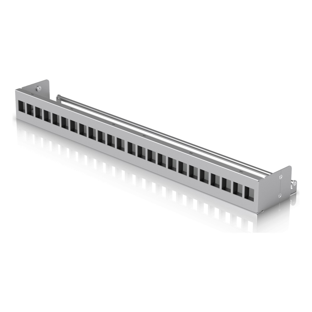 UACC Rack Patch Panel Blank 24 Puertos - Panel Patch Keystone 1U con B