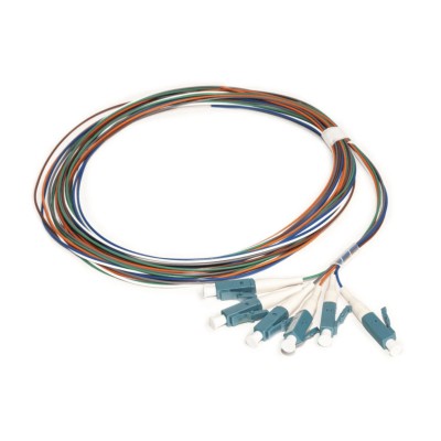 Kit de 6 Pigtails con Conector LC, Multimodo 50/125 OM3, 900um, de 1 M