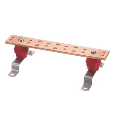 Barra Unión Telecom TMGB / 12 x 2 x 1/4 in / Cobre 100% / 6+12 Orifici