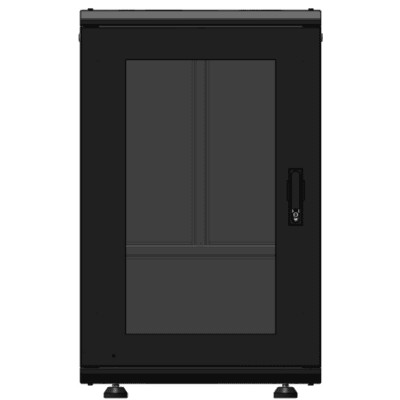 Gabinete Rack 19 Pulgadas / 18 Unidades / Piso / Puerta de Cristal / A