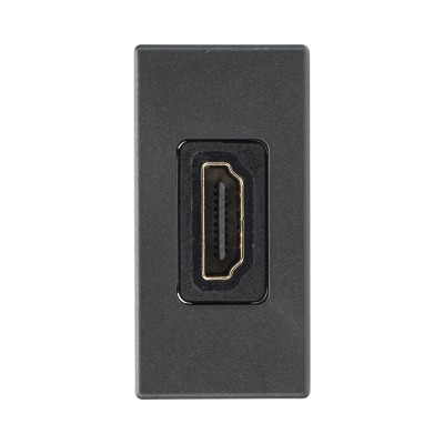 Módulo HDMI Hembra - Hembra Color Grafito / (K129B/14)