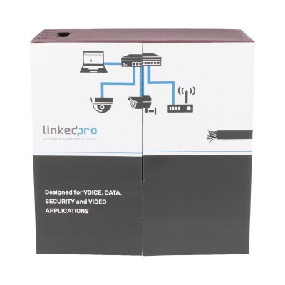 Bobina de Cable UTP 305 Metros (1000 Pies), Cat5e con Doble Forro, par