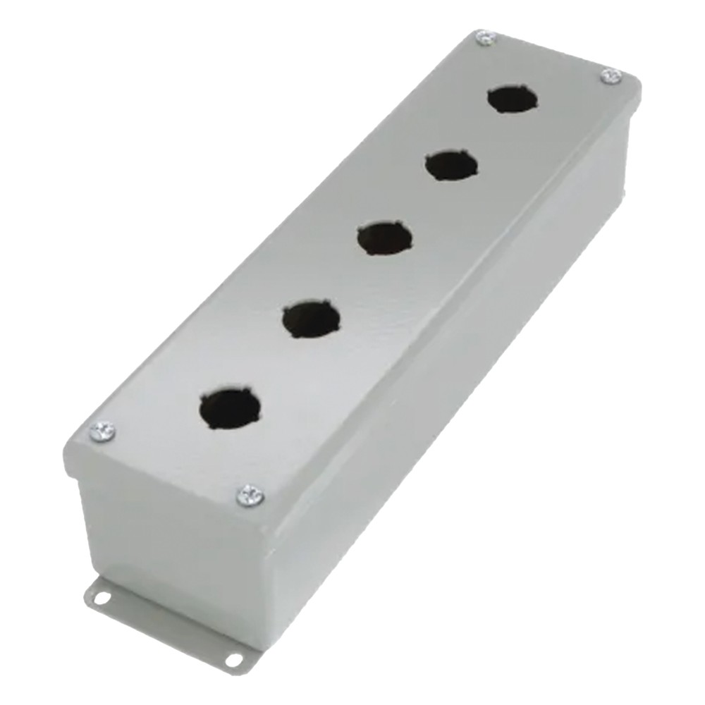 Gabinete Tipo Pushbutton, De 5 Botones de 22.5 mm, NEMA 12, IP65, de 3