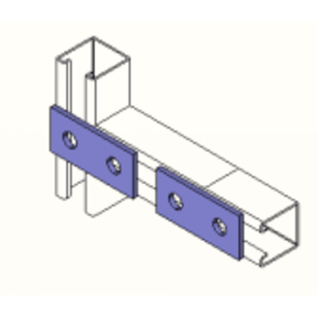 Conector 9 cm, 2 Perforaciones.