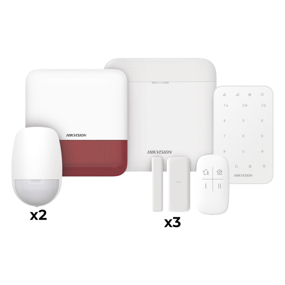 (AX PRO) KIT de Alarma AX PRO / Incluye: 1 Hub / 2 Sensores PIR / 3 Co
