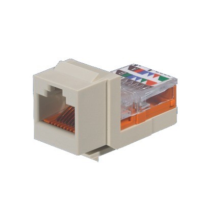 Conector Jack Estilo Leadframe, Tipo Keystone, Categoría 5e, de 8 Posi