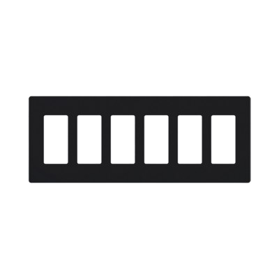 Placa 6 espacios pata dimmer o apagadores Lutron
