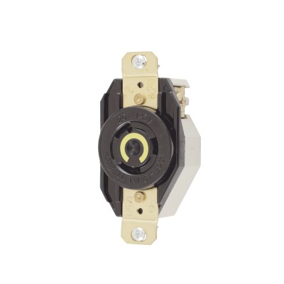 Receptáculo de Media Vuelta Industrial para Empotrar de 20 A 125 V CA 