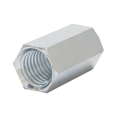 Cople hexagonal roscado cuerda máquina galvanizado de 15.9 mm (5/8")