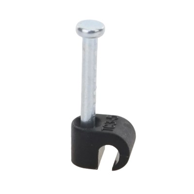 Grapa negra para Fibra óptica redonda de 3 mm (100pzs) (3101-00400)