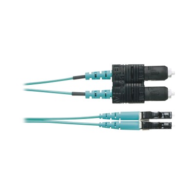 Jumper de Fibra Optica Multimodo 50/125 OM4, LC-SC Duplex, OFNR (Riser
