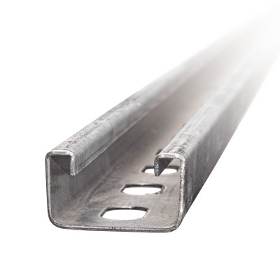 Unicanal Perforado 4 X 2 cm X 3 m / Calibre 14 / Galvanizado Electrolí