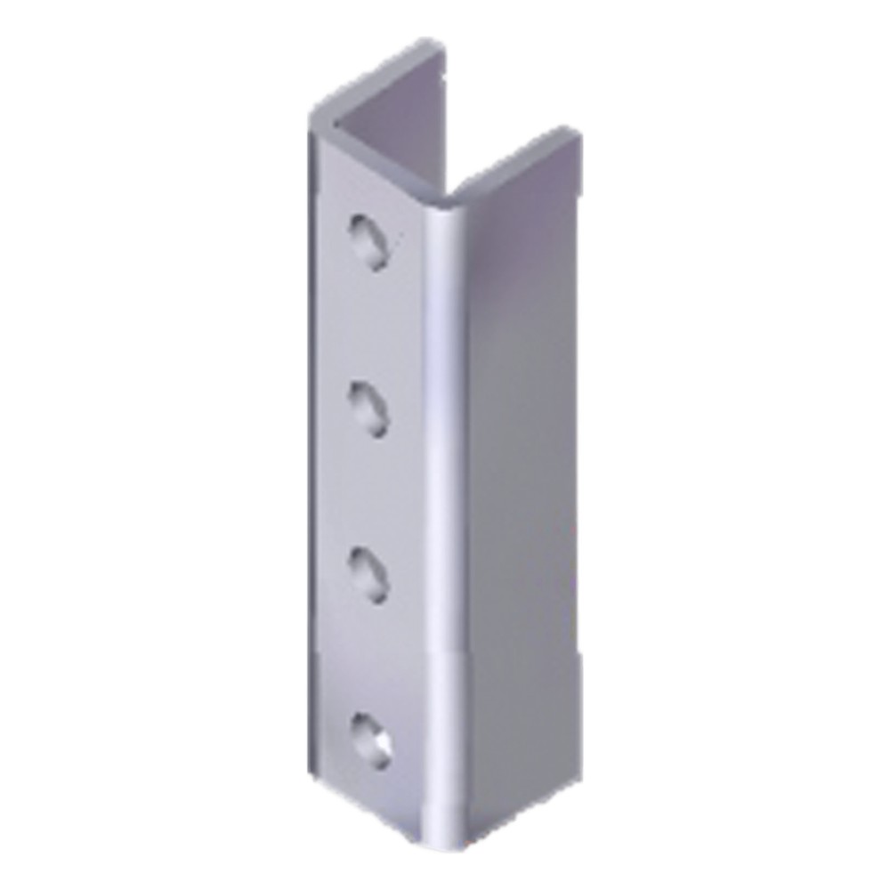Herraje Cople Para Unicanal 4 X 4 cm de 4 Perforaciones.