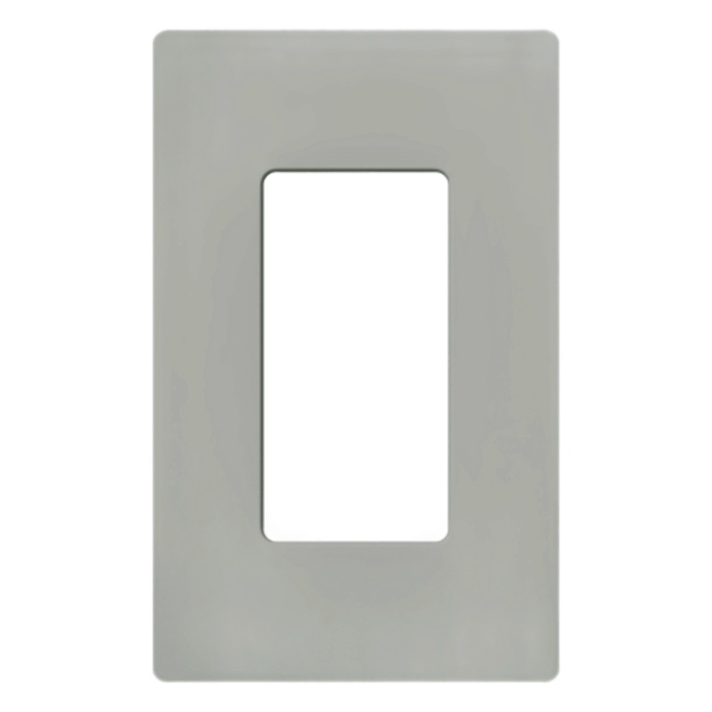 Tapa Color Gris para interruptor o dimmer Lutron, 1 gang, limpio y mod