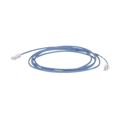 Cable de Parcheo TX6, UTP Cat6, Diámetro Reducido (28AWG), Color Azul,