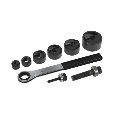 Juego de 6 Sacabocados de 1/2 a 2 Pulgadas (12.7 a 50.8 mm). con Estuc